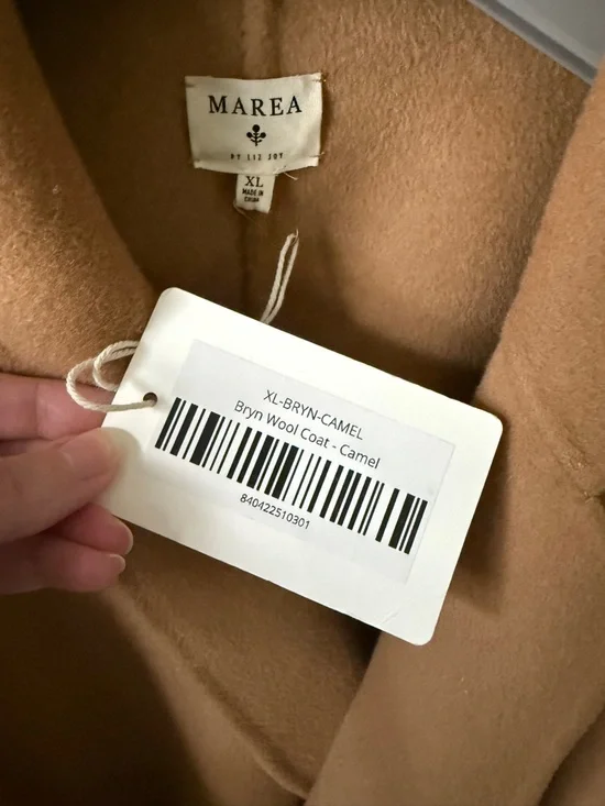 NWT Marea Bryn Wool Camel Coat XL - Picture 5 of 5
